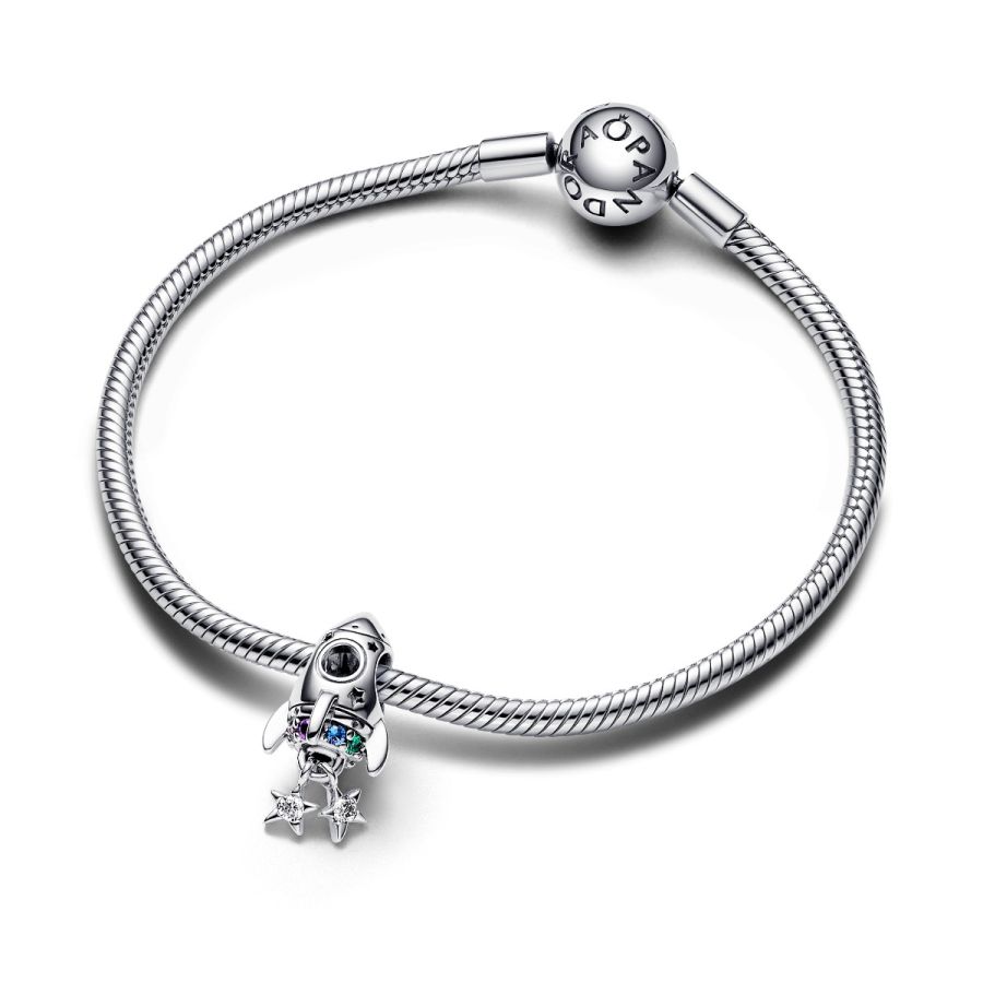 Pandora Space Love Rocket Charm - Image 5