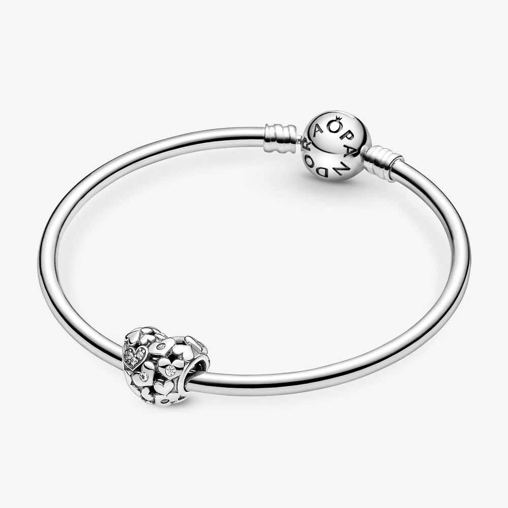 Pandora Sparkling Openwork Heart Charm - Image 3