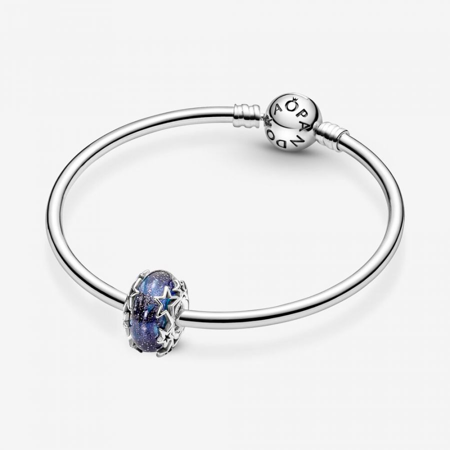 Pandora Galaxy Blue & Star Murano Charm - Image 6