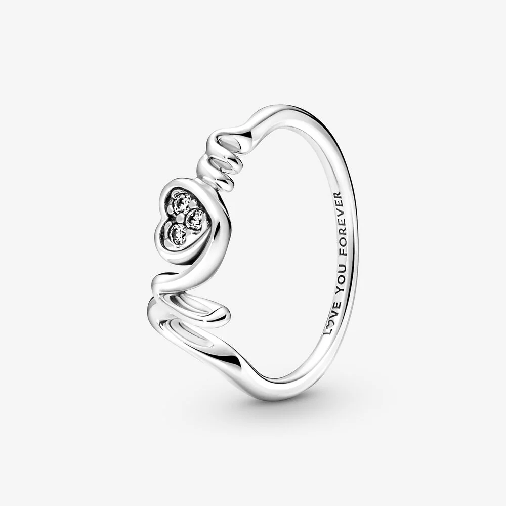 Pandora Mom Pavé Heart Ring