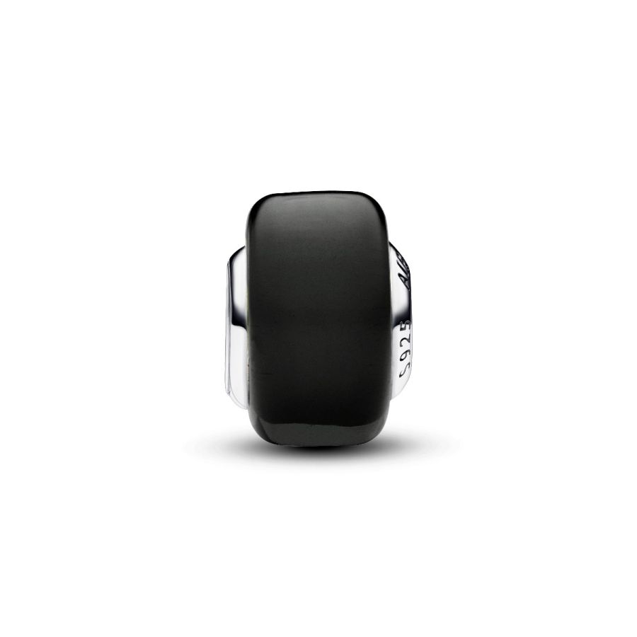 Pandora Black Mini Murano Glass Charm - Image 3