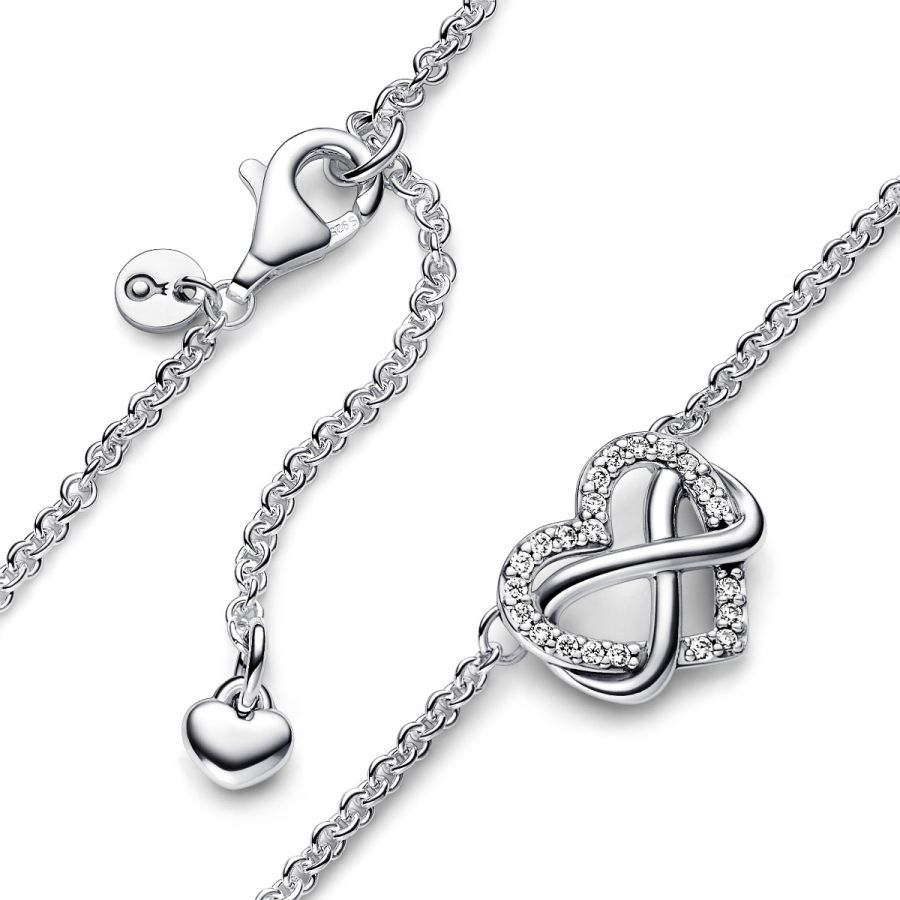 Pandora Sparkling Infinity Heart Collier Necklace - Image 3