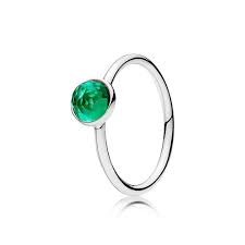 Pandora May Droplet Royal-Green Ring
