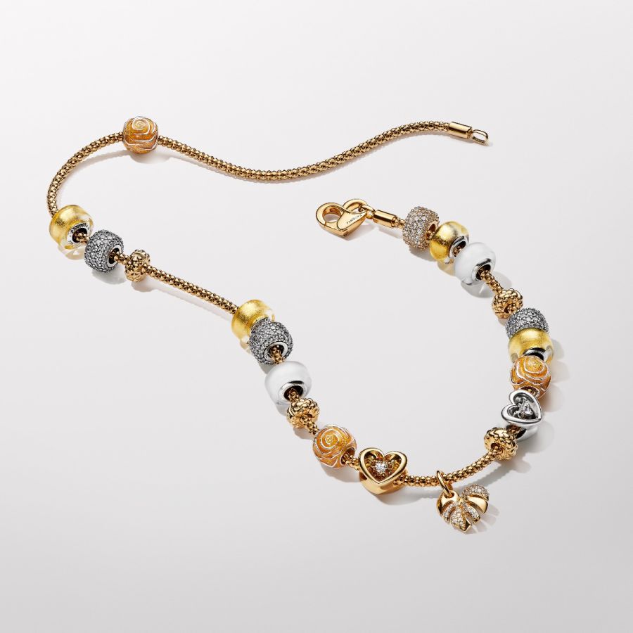 Pandora Golden Mini Murano Glass Charm - Image 6