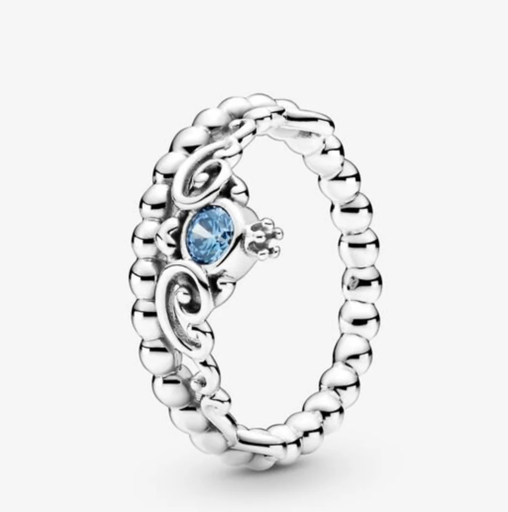 Pandora Cinderella Blue Tiara Ring