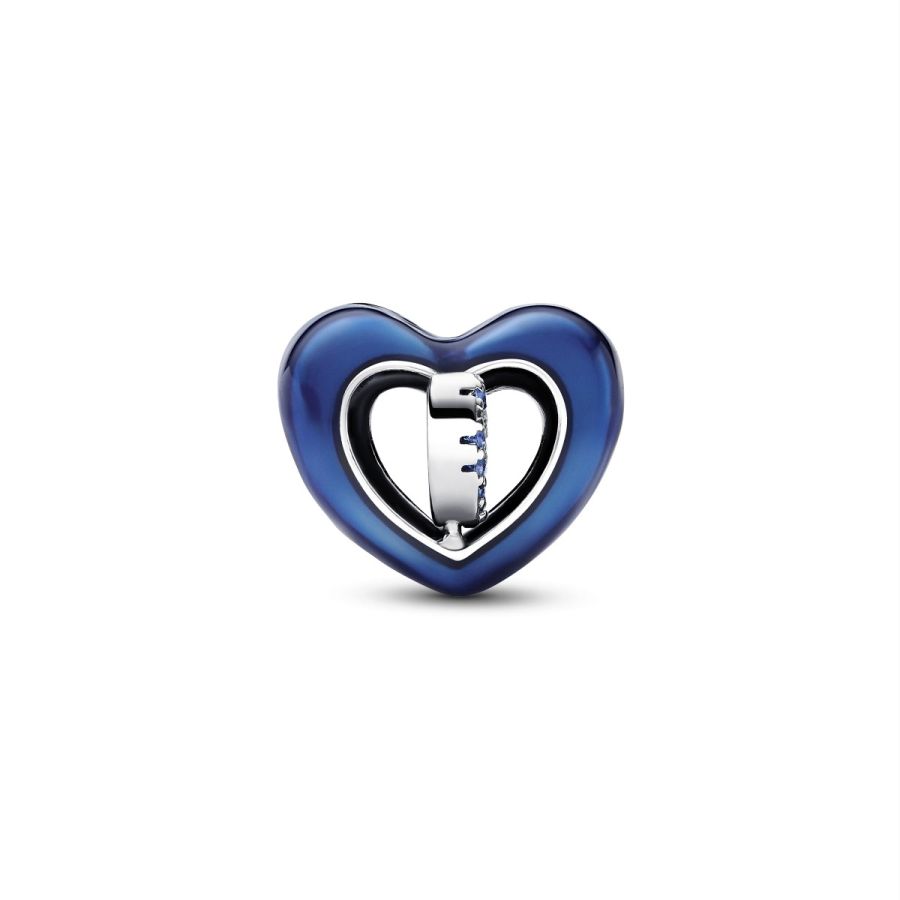 Pandora Blue Spinnable Heart Charm - Image 4