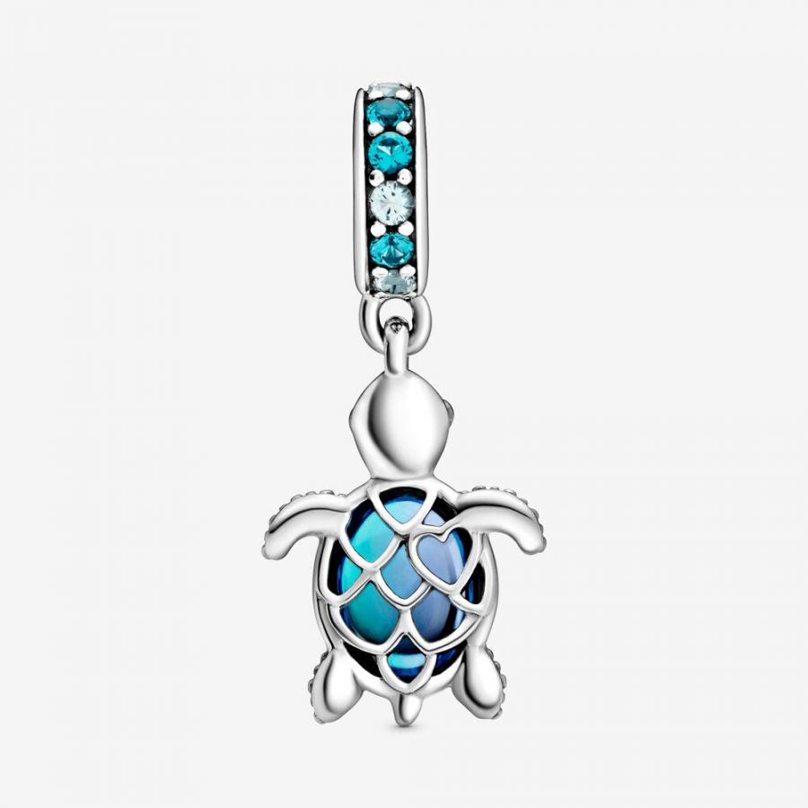Pandora Murano Glass Sea Turtle Dangle Charm - Image 3