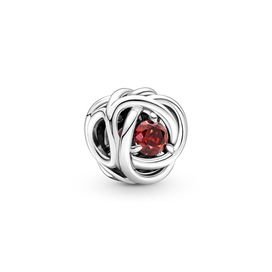 Pandora July True Red Eternity Circle Charm