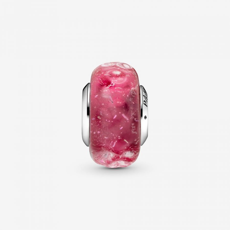 Pandora Wavy Fancy Pink Murano Glass Charm - Image 3