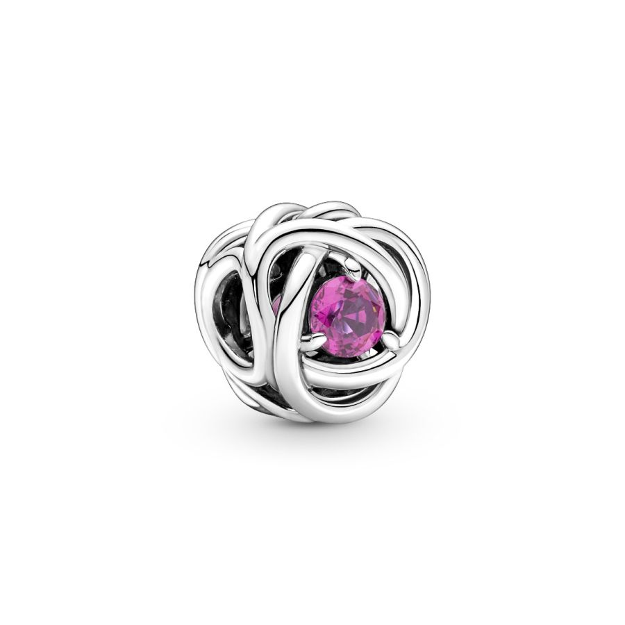 Pandora October Pink Eternity Circle Charm