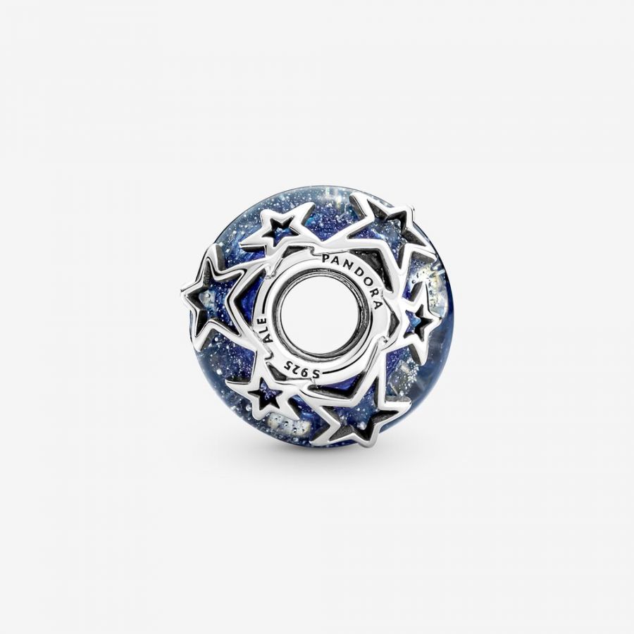 Pandora Galaxy Blue & Star Murano Charm - Image 4