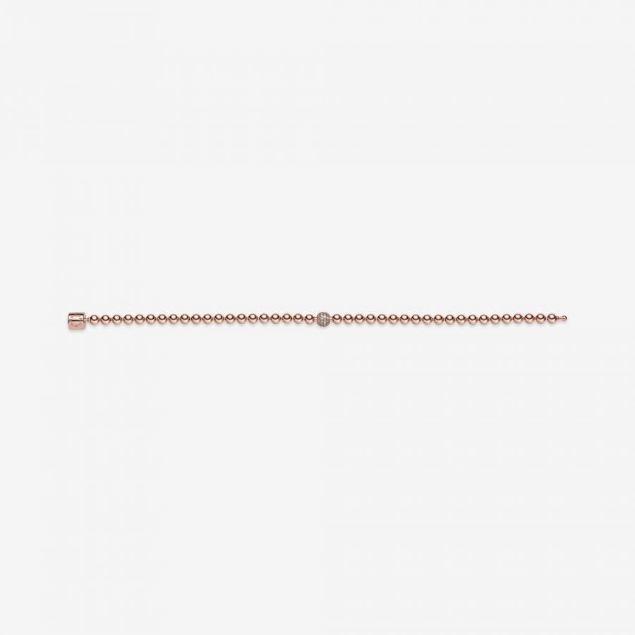Pandora Beads & Pave Rose Bracelet - Image 4