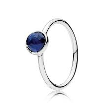 Pandora September Droplet Ring