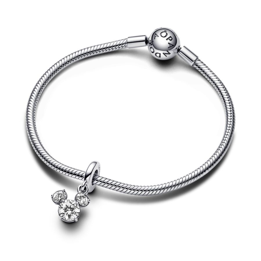 Pandora Mickey Mouse Sparkling Head Silhouette Dangle Charm - Image 5