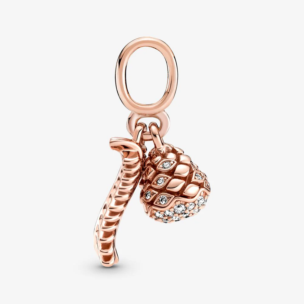 Pandora Sparkling Pine Cone Dangle Charm - Image 3