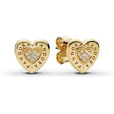 Pandora Heart Stud Earring In Shine