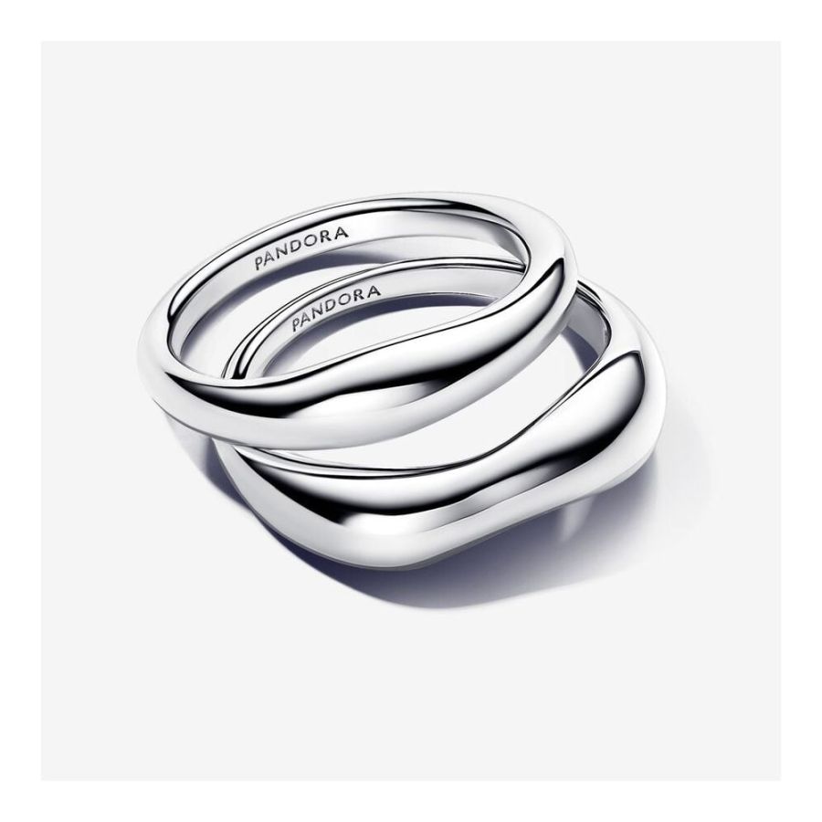 Pandora Organically Shaped Stacking Rings - Image 4