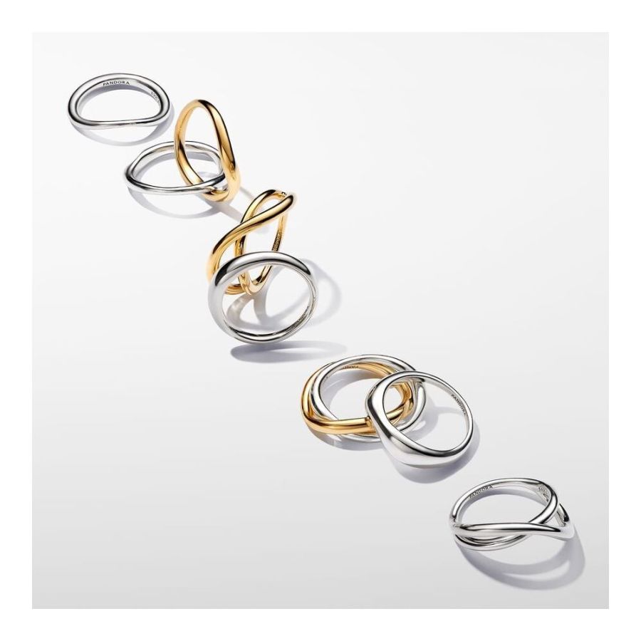 Pandora Organically Shaped Stacking Rings - Image 5