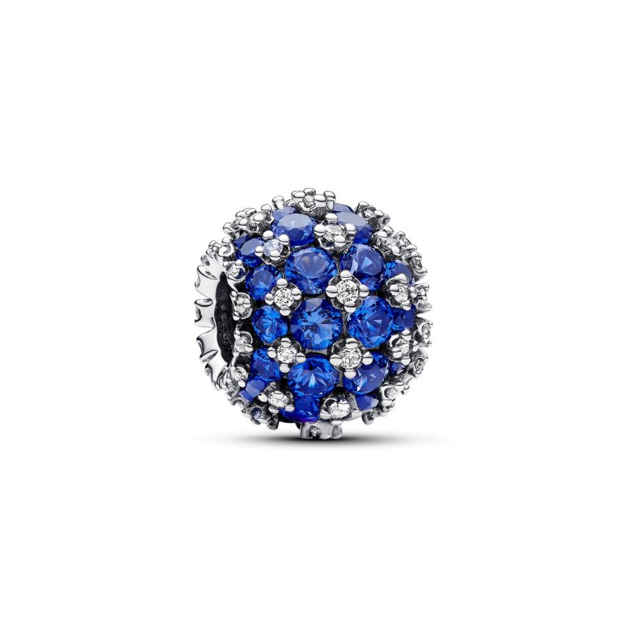Pandora Sparkling Pavé Round Blue Charm