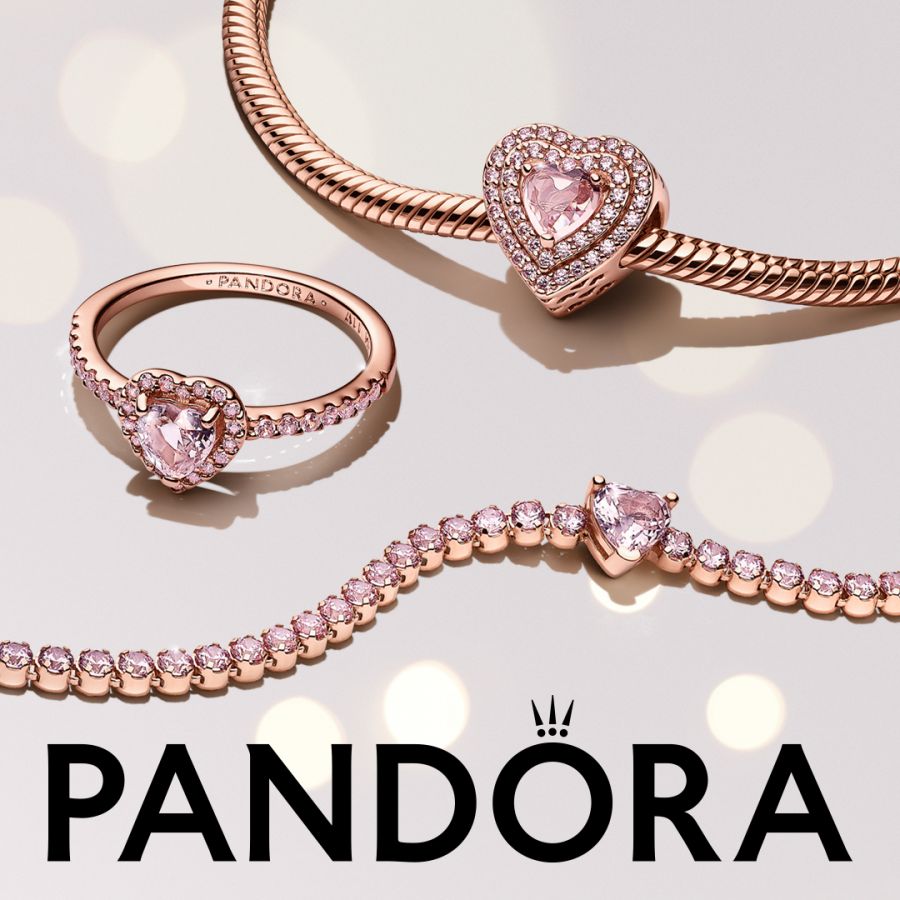 Pandora Sparkling Levelled Heart Charm - Image 5