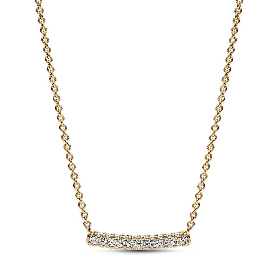 Pandora Pavé Single-row Bar Collier Necklace