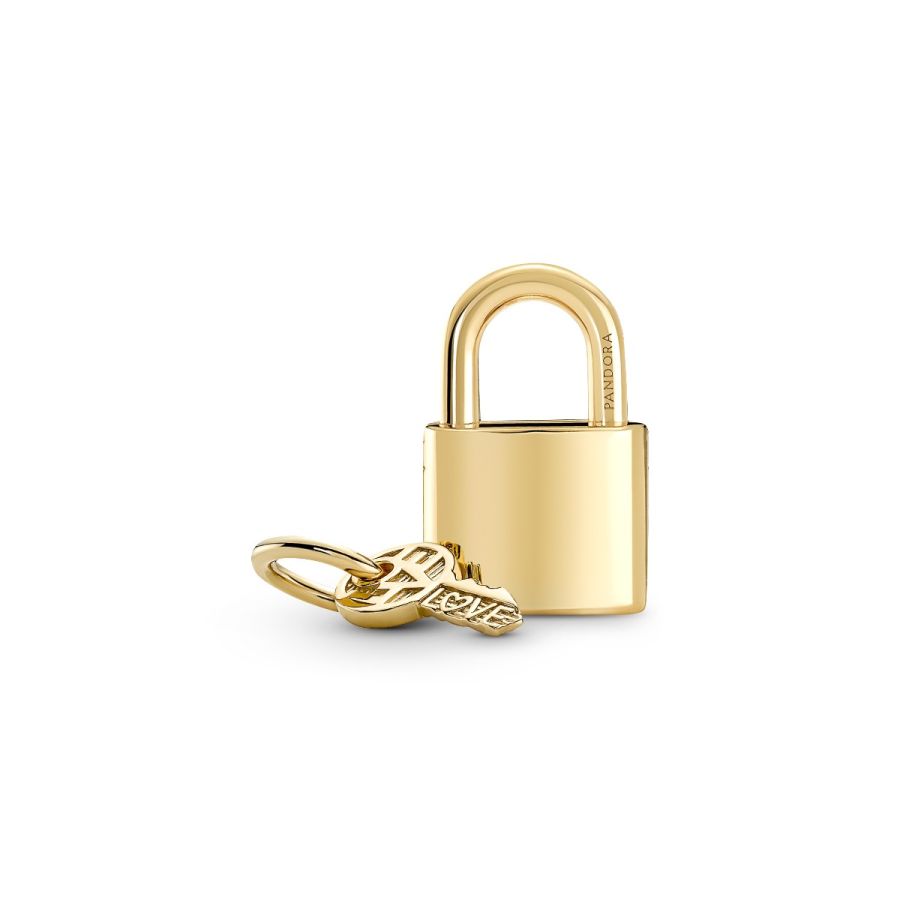 Pandora Padlock & Key Dangle Charm - Image 4