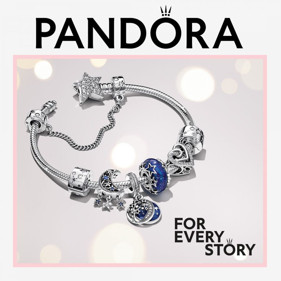 Pandora Galaxy Blue & Star Murano Charm - Image 8