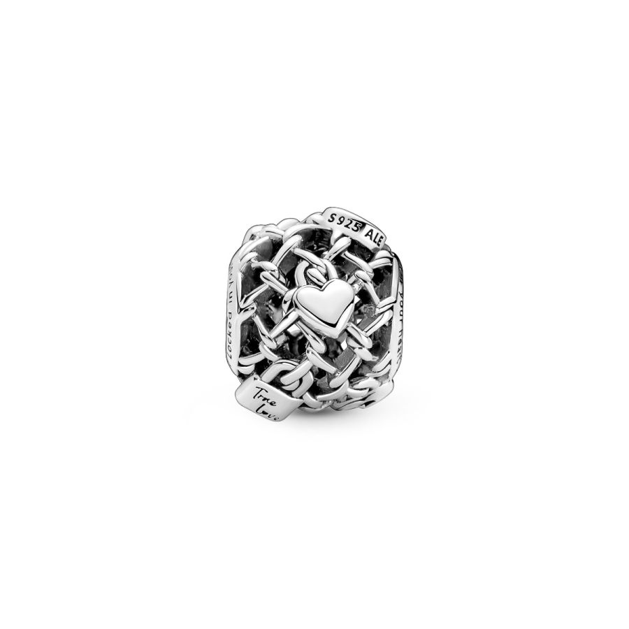 Pandora Openwork Chain Link Padlock Charm - Image 5