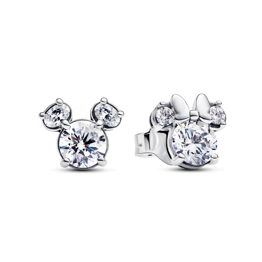Pandora Mickey Mouse & Minnie Mouse Sparkling Stud Earrings