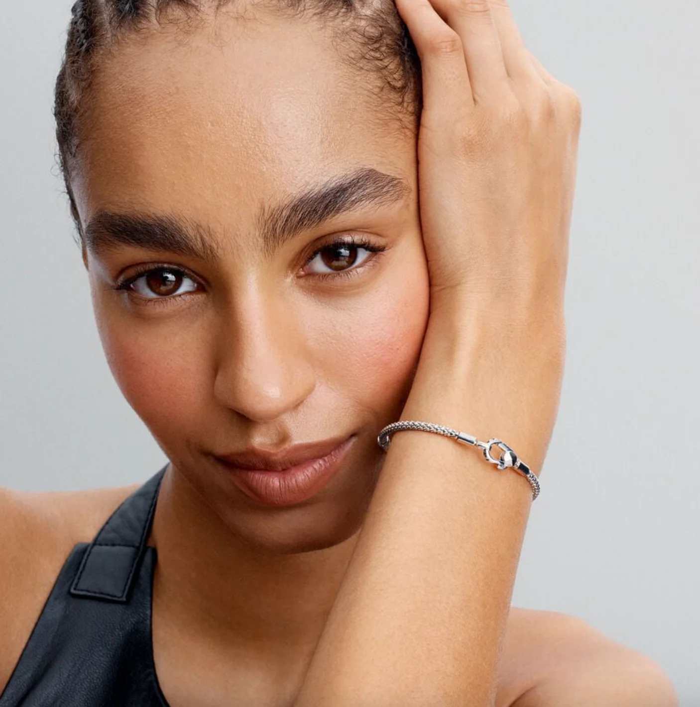 Pandora Studded Clasp & Chain Bracelet - Image 4