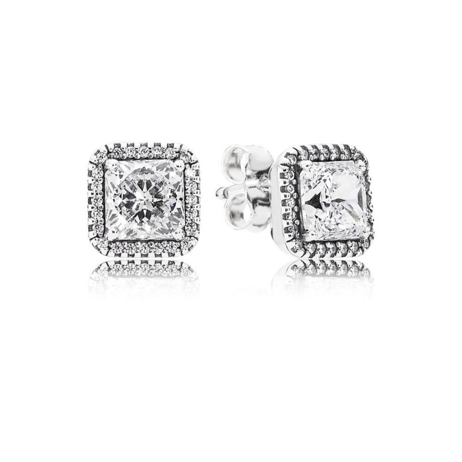 Pandora Timeless Elegance Stud Earring Clear