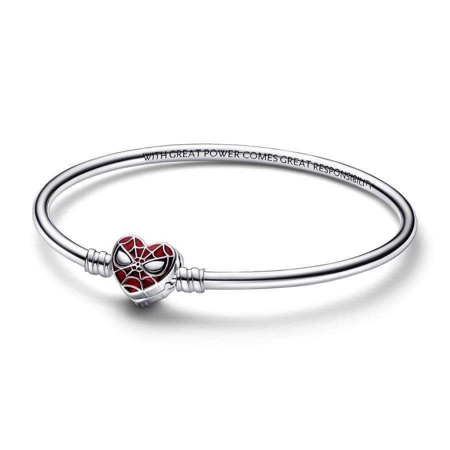 Pandora Spider-Man Mask Clasp Bangle