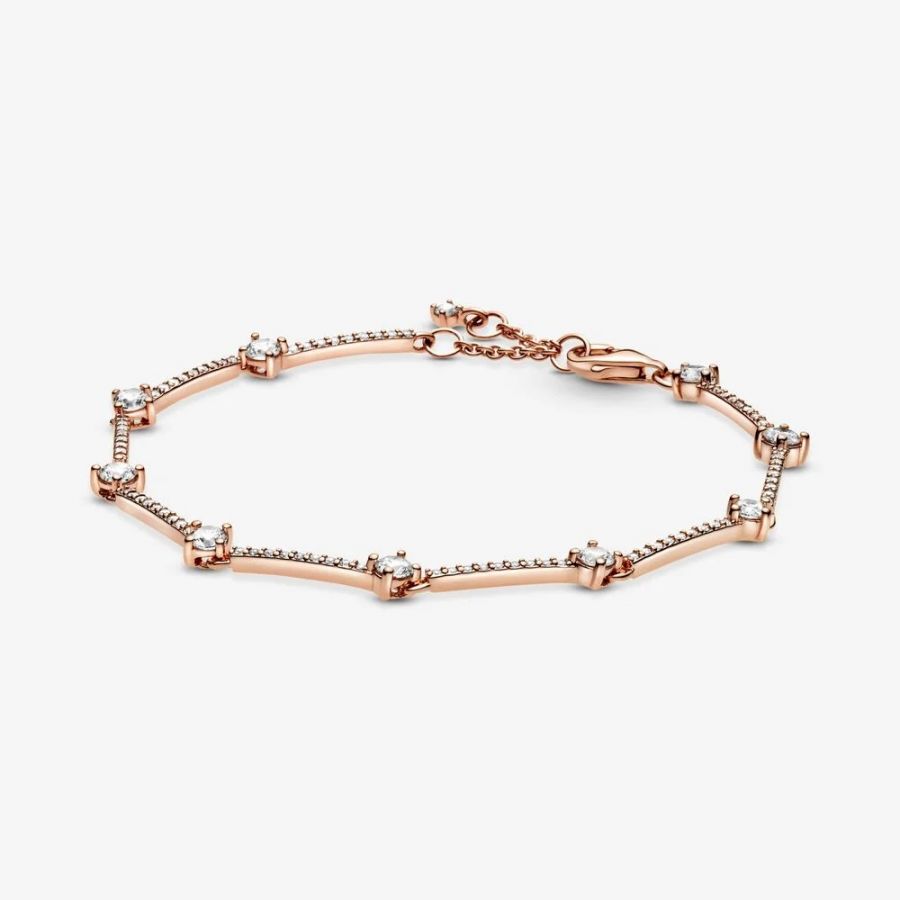 Pandora Sparkling Pavé Bars Bracelet