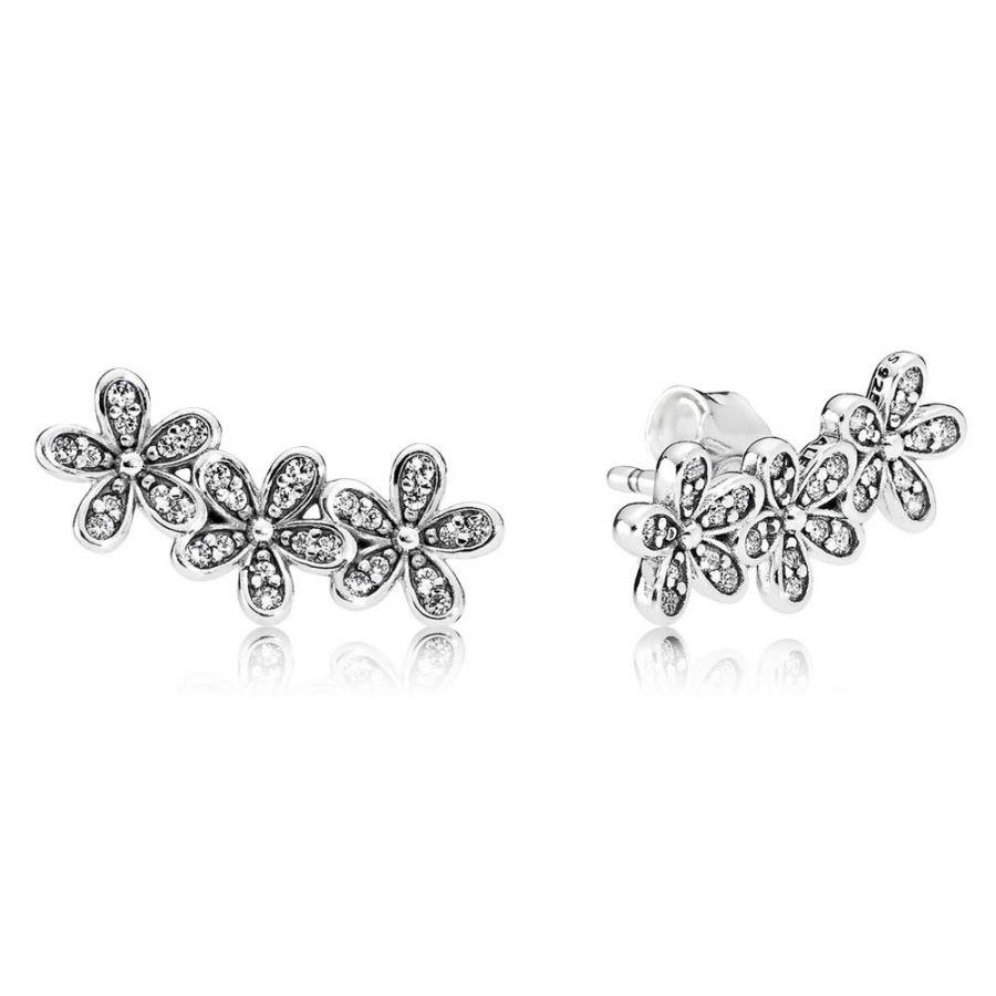 Pandora Daisy Flower Stud Earrings