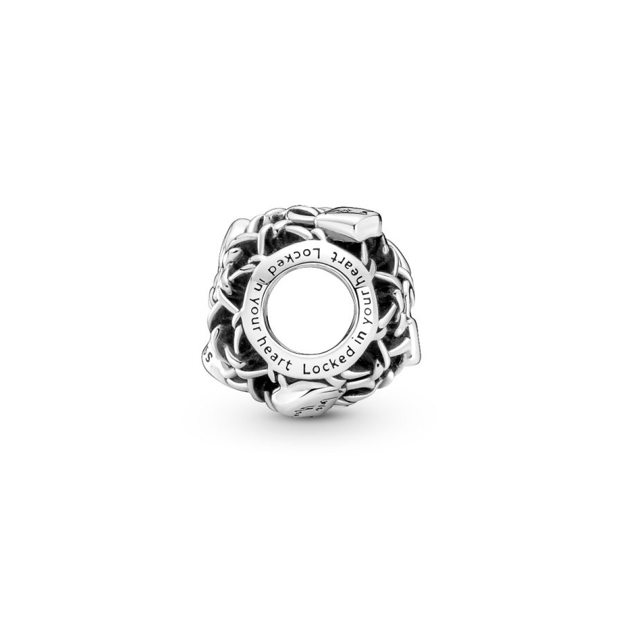 Pandora Openwork Chain Link Padlock Charm - Image 6