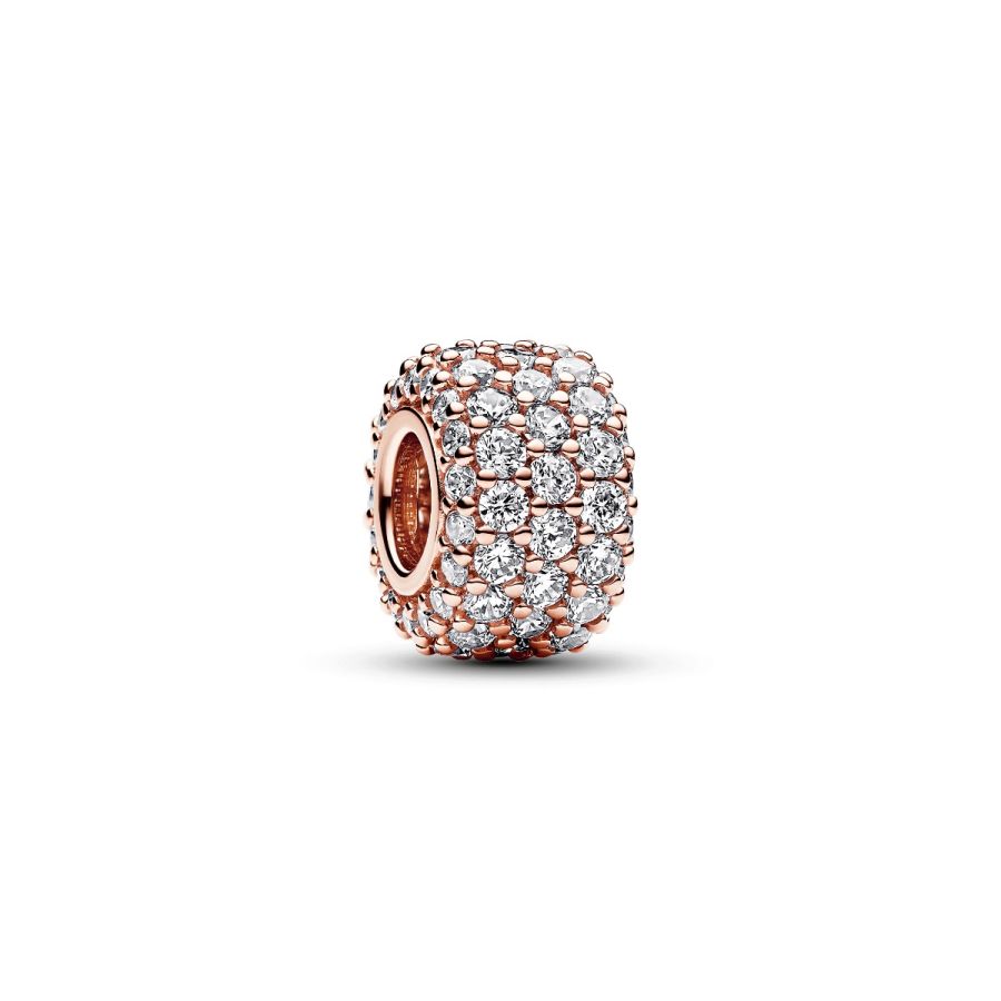 Pandora Sparkling Pavé Triple-Row Charm