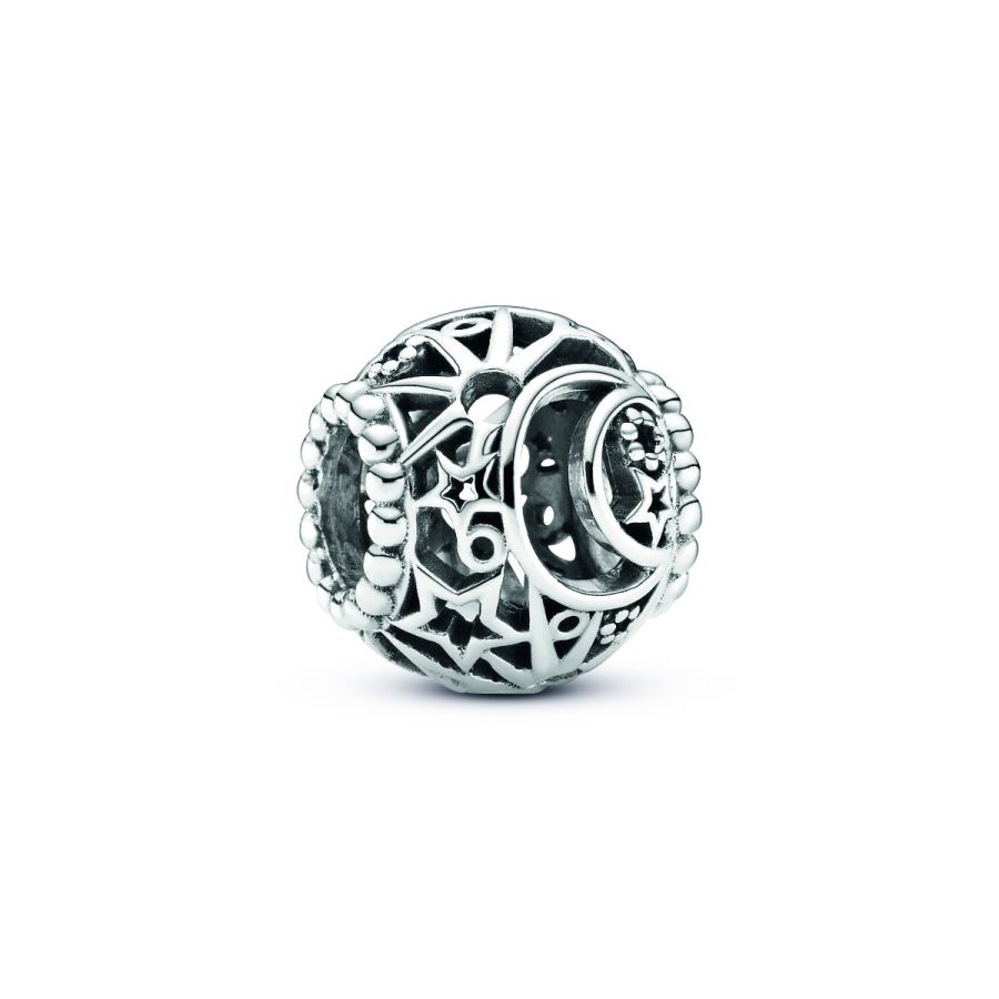 Pandora Openwork Sun, Stars & Moon Bead