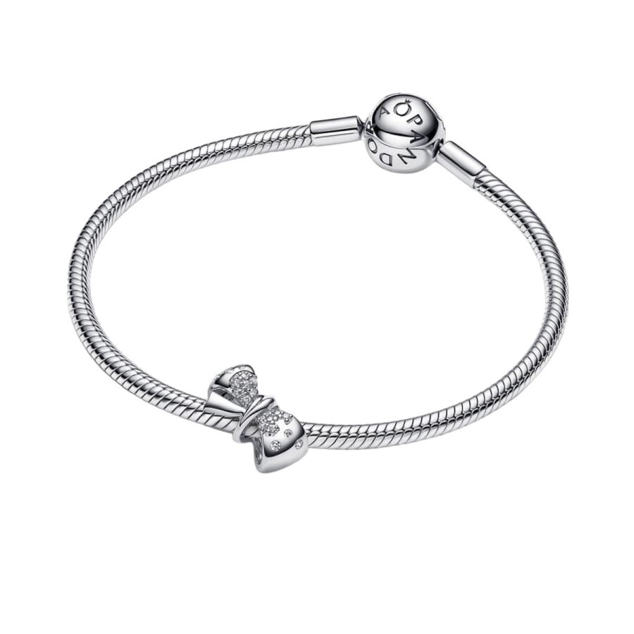 Pandora Sparkling Bow Charm - Image 4