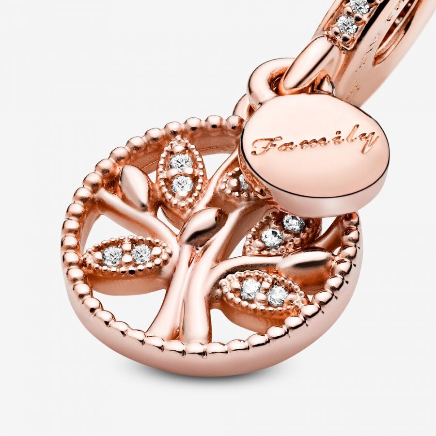 Pandora Sparkling Family Tree Dangle Charm - Image 4