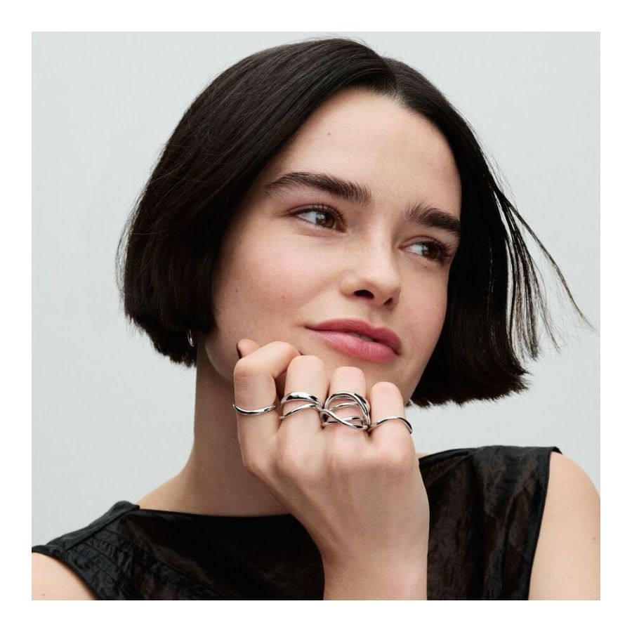 Pandora Organically Shaped Stacking Rings - Image 3