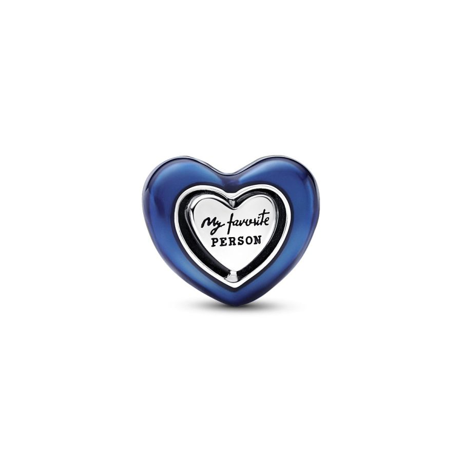 Pandora Blue Spinnable Heart Charm - Image 6