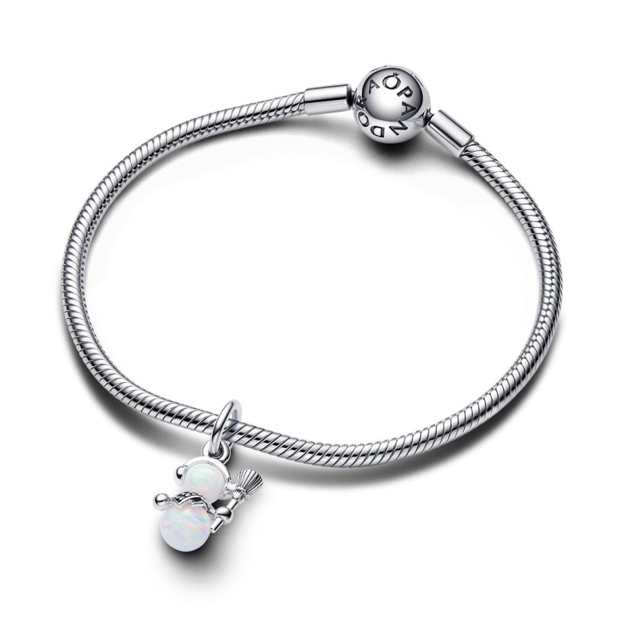 Pandora Opalescent Snowman Dangle Charm - Image 4