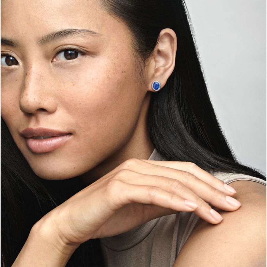 Pandora Sparkling Statement Halo Stud Earrings - Image 3