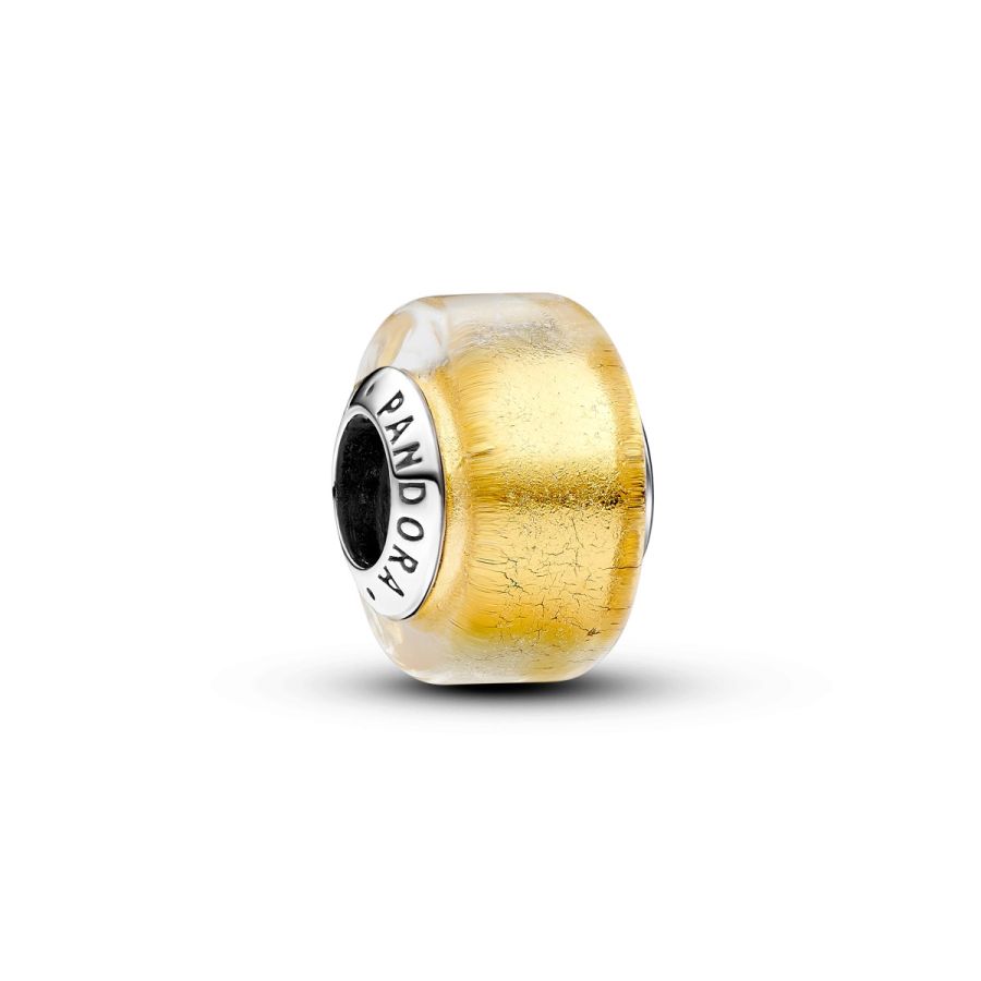 Pandora Golden Mini Murano Glass Charm