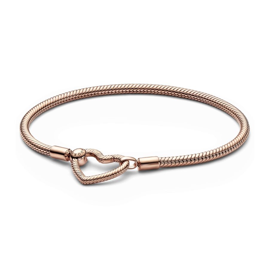 Pandora Heart Closure Snake Chain Bracelet
