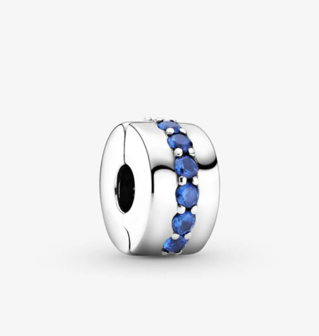 Pandora Blue Sparkle Clip Charm