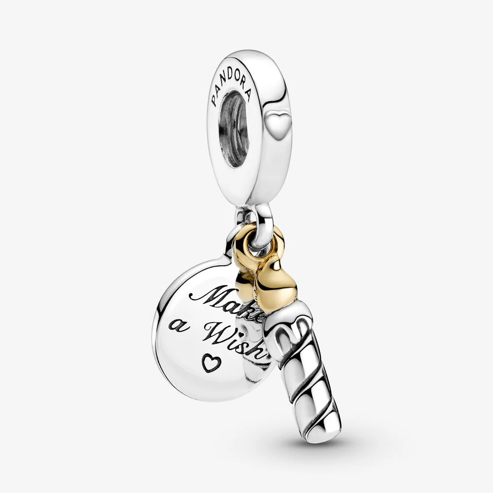 Pandora Two-tone Birthday Candle Dangle Charm