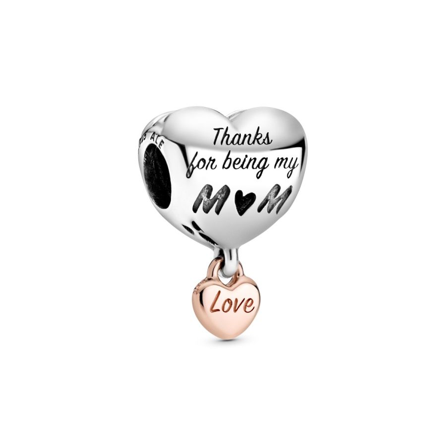Pandora Love You Mom Heart Charm
