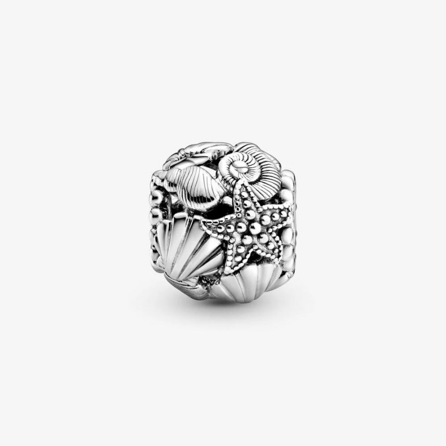 Pandora Openwork Starfish, Shells & Hearts Charm - Image 3
