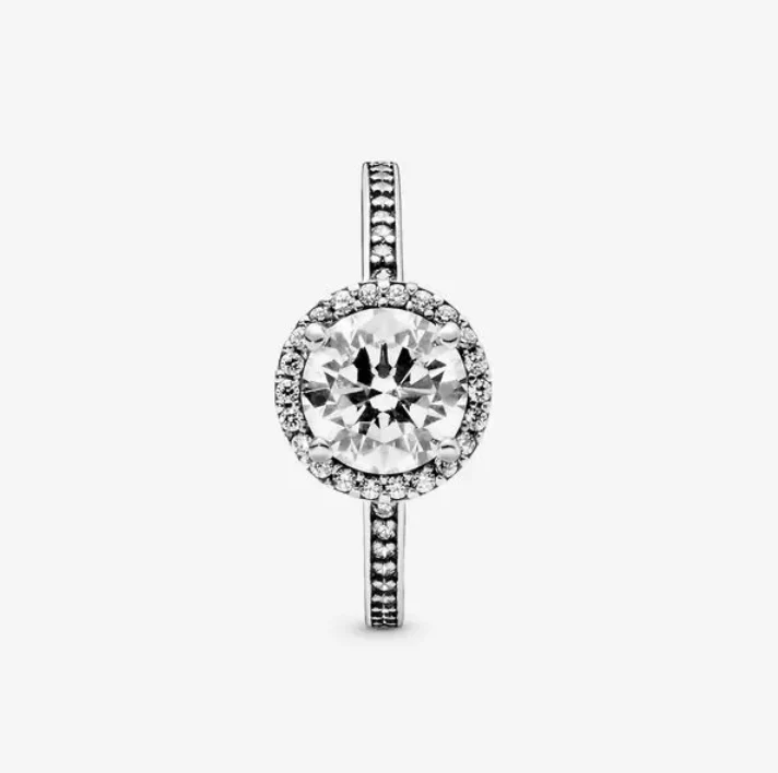Pandora Round Sparkle Halo Ring - Image 3